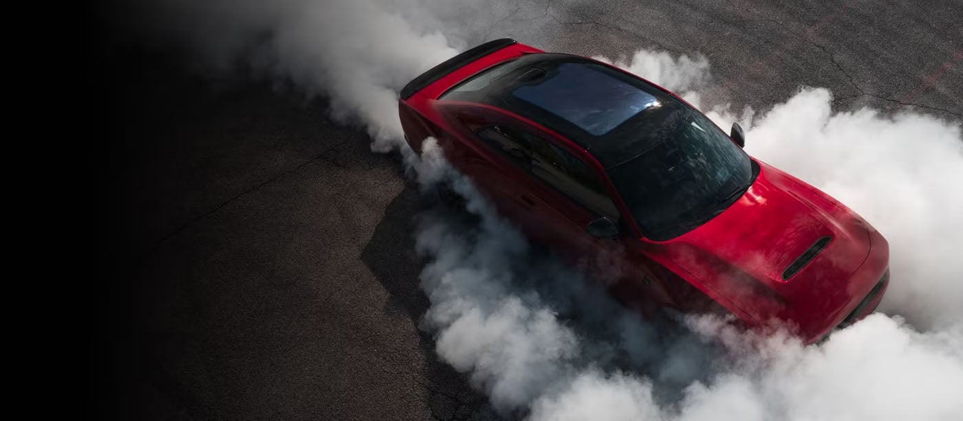 Dodge Vehicle Drifting on the Track